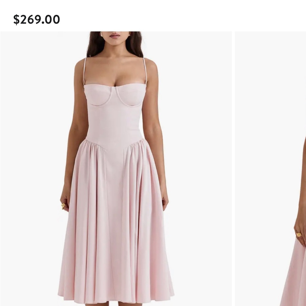 Elegant Pink Midi Dress